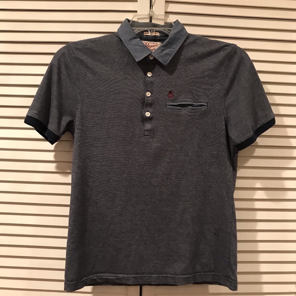 Original Penguin Grey Polo Shirt